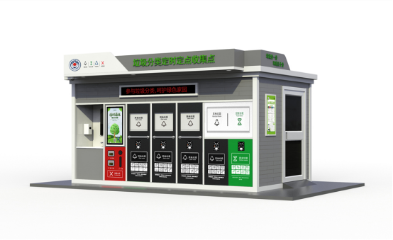 垃圾房效果圖，智能垃圾房，垃圾分類收集點(diǎn)，回收站生產(chǎn)廠家，垃圾分類定時(shí)定點(diǎn)收集點(diǎn)