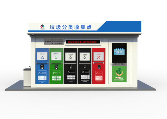 垃圾房效果圖，智能垃圾房，垃圾分類收集點(diǎn)，回收站生產(chǎn)廠家，垃圾分類定時(shí)定點(diǎn)收集點(diǎn)